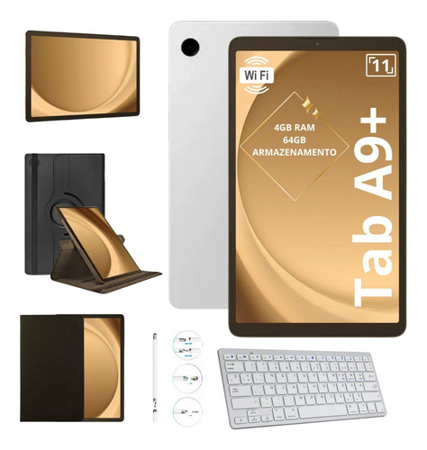 Tablet Samsung A9 Plus Wi-fi 64gb 4gb C/ Teclado Bt E Capa