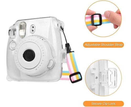 Imagen 3 de 6 de Newee - Cámaras Para Fujifilm Instax Mini8/9, Transparente