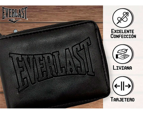 Billetera Hombre Con Cierre Moda Everlast Cuero Pu Urbana
