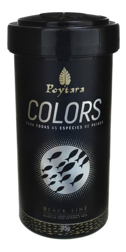 Poytara Ração Para Peixes Black Line Colors 95g