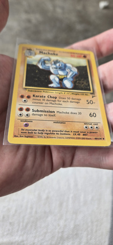 Pokemon Machoke 49/130 Base Set 2 (2000) Nm Inglés Machoke Inglés (Usado)