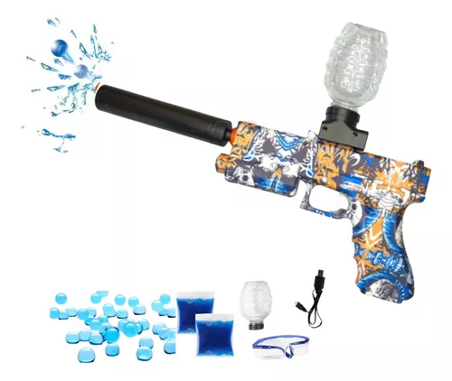 Pistola Punisher De Pressão Mola Orbeez Brinquedo Realista