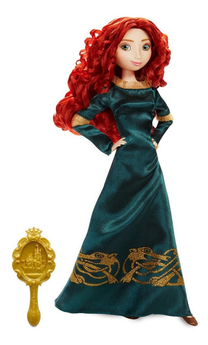 Imagen 2 de 6 de Disney Store Muñeca Merida Clasica Con Peine 2021