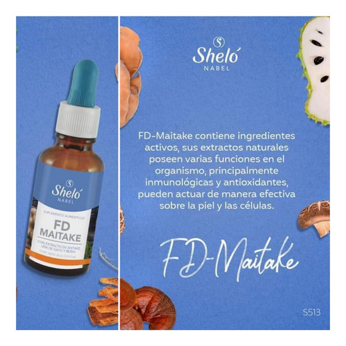 3 Extracto Concentrado Fd Maitake Reishi Y Shitake/ Defensas