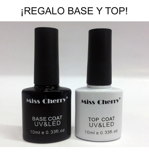 Imagen 2 de 7 de Gama Colores Miss Cherry Gelish + Gratis Base Top Y Envio