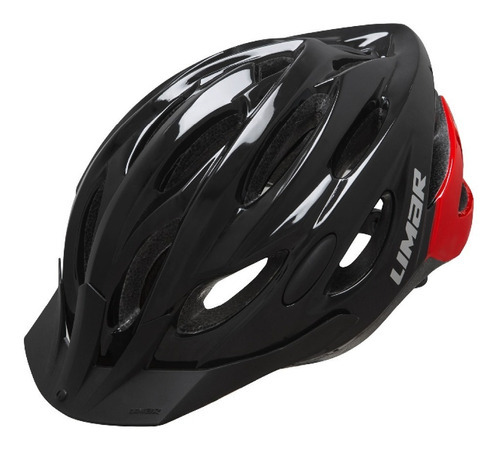 Casco De Ciclismo Limar Scrambler - Solo Bici Color Negro/Rojo Talle L