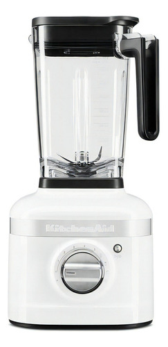 Licuadora KitchenAid K400 7KSB4027MWH blanca con vaso de vidrio