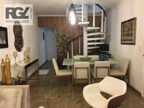 Imagem 5 de 30 de Cobertura Com 3 Dormitórios À Venda, 340 M² Por R$ 1.700.000,00 - Ponta Da Praia - Santos/sp - Co0244