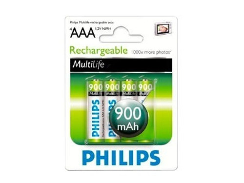 Pilas Recargables Aaa Philips Pack X 4 Rendimiento Real Loi