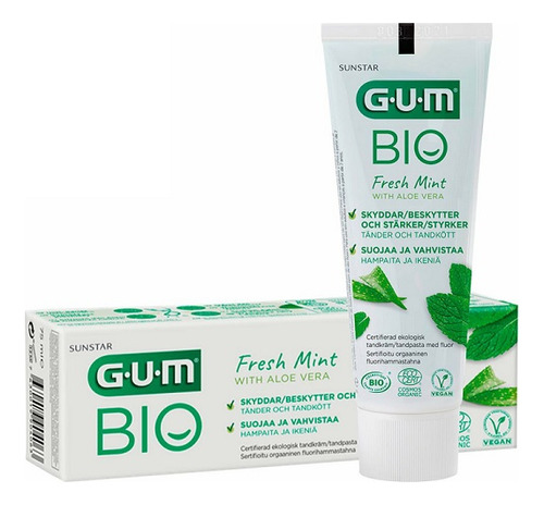 Gum Gel Dental Gum Bio Menta Fresca Aloe Vera 75ml Vegano