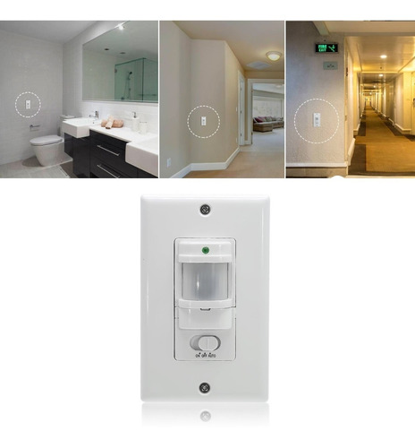 Sensor De Movimiento Infrarrojo 180° Interruptor Pared Muro