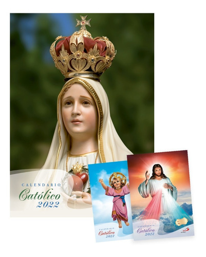 Imagen 1 de 7 de Calendario Católico De Pared 2022 - Por 4 Unidades