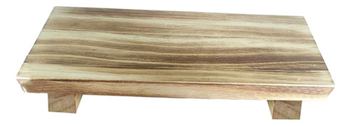 Expositor De Madeira Pedestal Organizador Do Castanho Claro