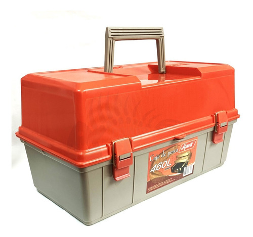 Imagen 4 de 10 de Caja De Pesca Mauri 460 L Con 2 Bandejas Maletín De Pesca