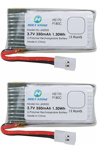 Santo Piedra 2pcs De 3,7 V 350 Mah Lipo Batería Para Rc Quad