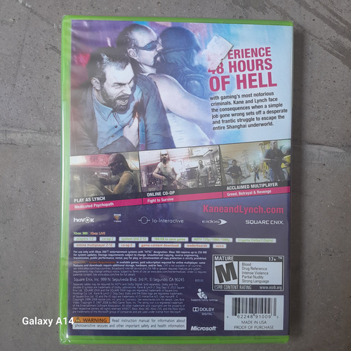 Juego Físico Kane And Lynch 2 Dog Days Para Xbox 360 Sellado (Usado)