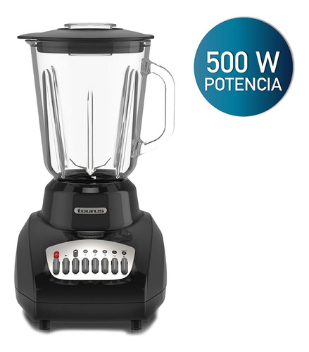 Taurus Vitra 10 Licuadora Vidrio 1.5l 10 Vel 500w Negro