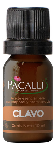 Aceite Esencial De Clavo 100% Puro 10 Ml Pacalli