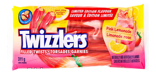 Twizzlers Pink Lemonade 311gr - Importado Canadá