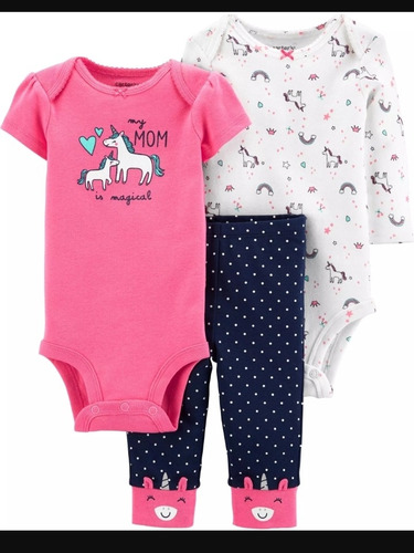 Conjuntos Body 3 Piezas Carters Bebes Hembra