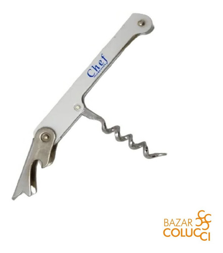 Sacacorchos Tirabuzón Combinado, Chef - Bazar Colucci