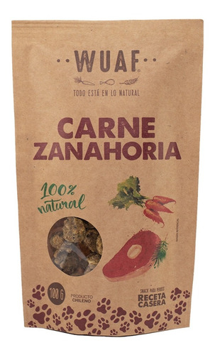 Snack Para Perros Wuaf Carne Zanahoria 100 Grs