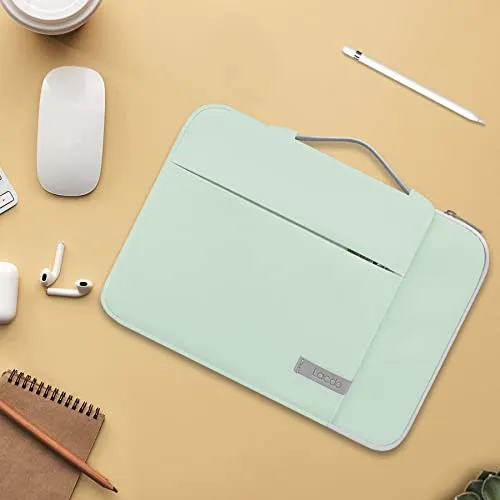 Estuche Para Computadora Portatil 15.6 Pug. Verde Claro