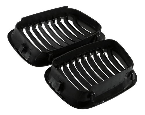 Imagen 4 de 6 de 2 Parrillas Delanteras Negras Mate Para Bmw E46 3 Series 4 P