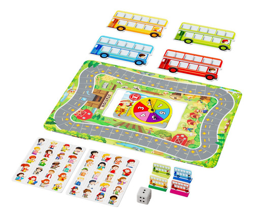 Juego De Mesa Bus Stop, Ajedrez, Mesa De Juego De Aprendizaj