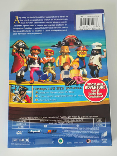 Juego Playmobil Dvd The Secret Pirate Island (Usado)