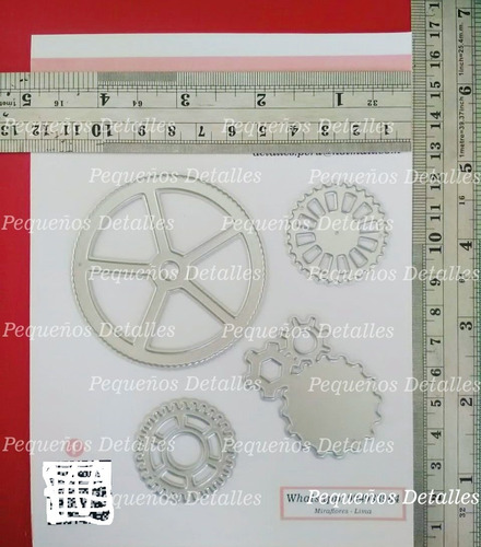 Troquel Tuercas Scrap Cortador Scrapbook, Engranaje