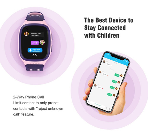 Imagen 7 de 10 de Smartwatch Reloj Lt31 Para Niños Rastreo Gps 4g Con Camara