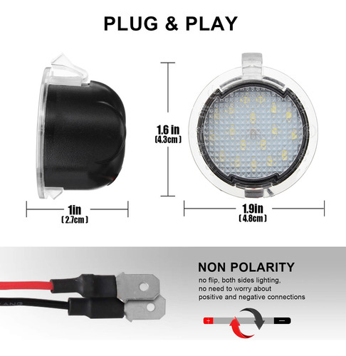 Luces Led Para Charcos Con Espejo Lateral Para F-150 Fusion