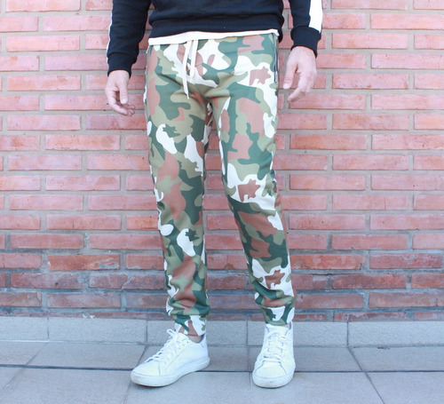 Pantalón Importado Jogging Camuflado  Con Puño Calidad