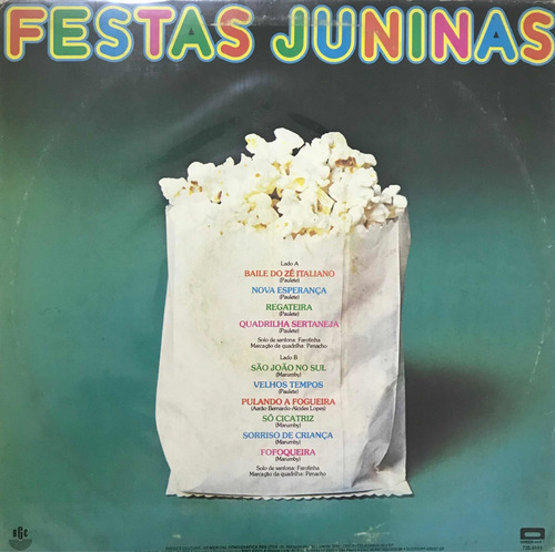 Lp Vinil Festas Juninas - 1988 - Mv (Usado)