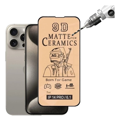 Mica Ceramica Mate  Para iPhone Varios Modelos.