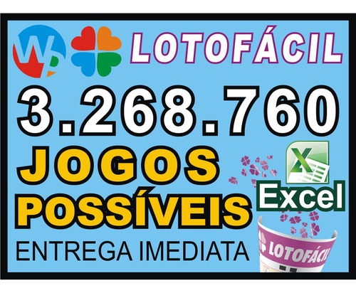 Planilha Lotofácil - Todas As Combinações
