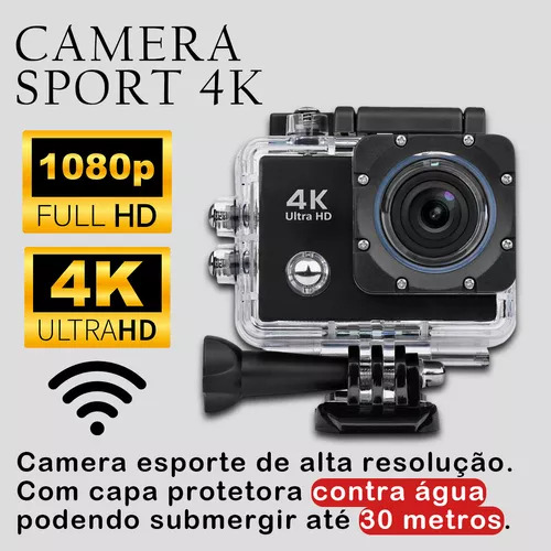 Imagem 6 de 7 de Câmera Filmadora Action Pro 4k Sports Ultra-hd Wi-fi Control
