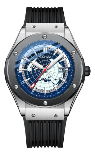 Chenxi 82442 Reloj De Cuarzo De Silicona Para Hombre, Imperm