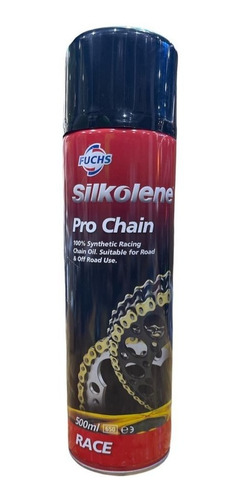 Imagen 1 de 2 de Lubricante Cadena Silkolene Pro Chain Synthetic Race 500ml