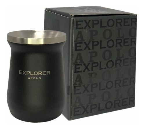 Mate Termico Explorer Apolo Negro Liso