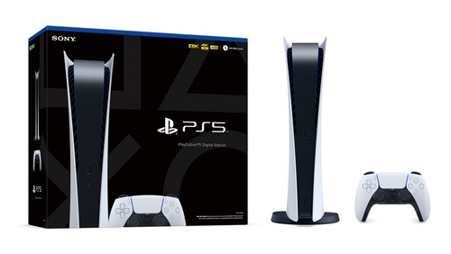 Sony Ps5 Edición Digital 825gb Color Blanco y Negro - Excelente (Reacondicionado)