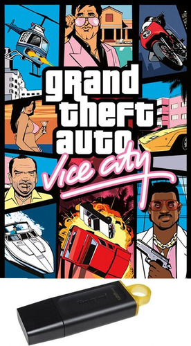 Pendrive 64gb Grand Theft Auto Vice City Gta Rockstar Pc