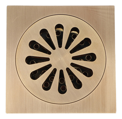 Juego De Desagüe De Suelo Para Ducha De Cobre Envejecido De