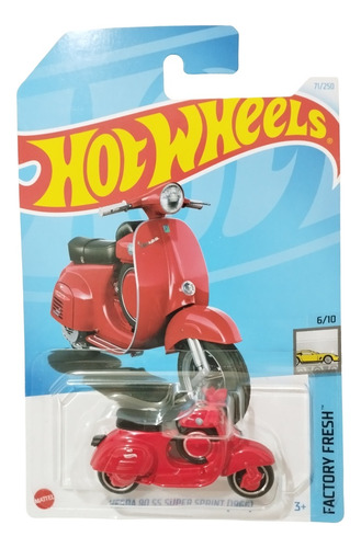 Vespa 90 Ss Super Sprint 1966 Hotwheels  Factory Fresh 2024