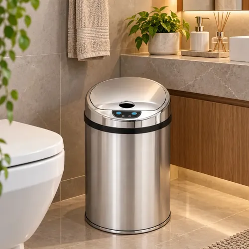 Lixeira Automática Inox 9 Litros Premium Kazalinda | MercadoLivre