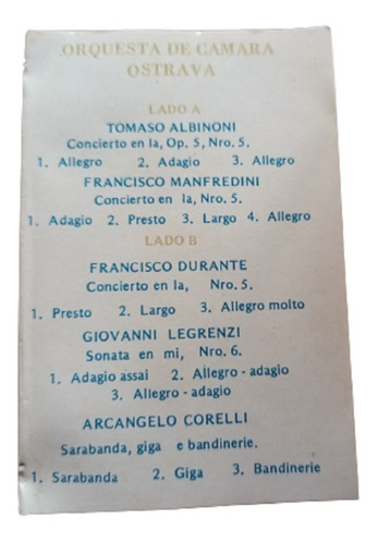 Cassette Obras Maestras Del Barroco Italiano (Usado)