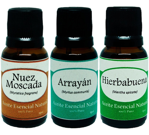 Hierbabuena Arrayan Nuez Moscada Aceite Esencial Difusor Kit