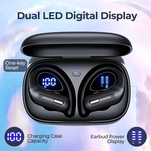 Auriculares Inalámbricos Bluetooth 5.3 90 Hrs Playtime Auric