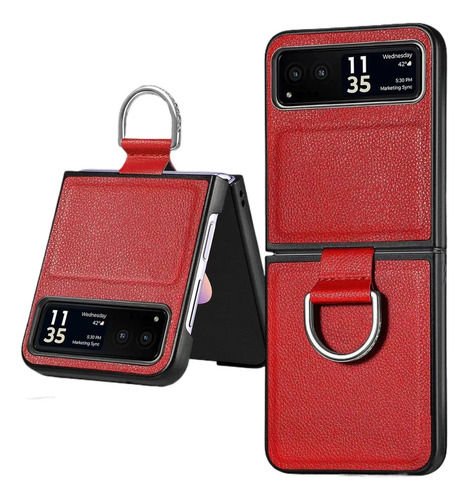Litchi Pattern Phone Case Para Motorola Razr40 Ultra